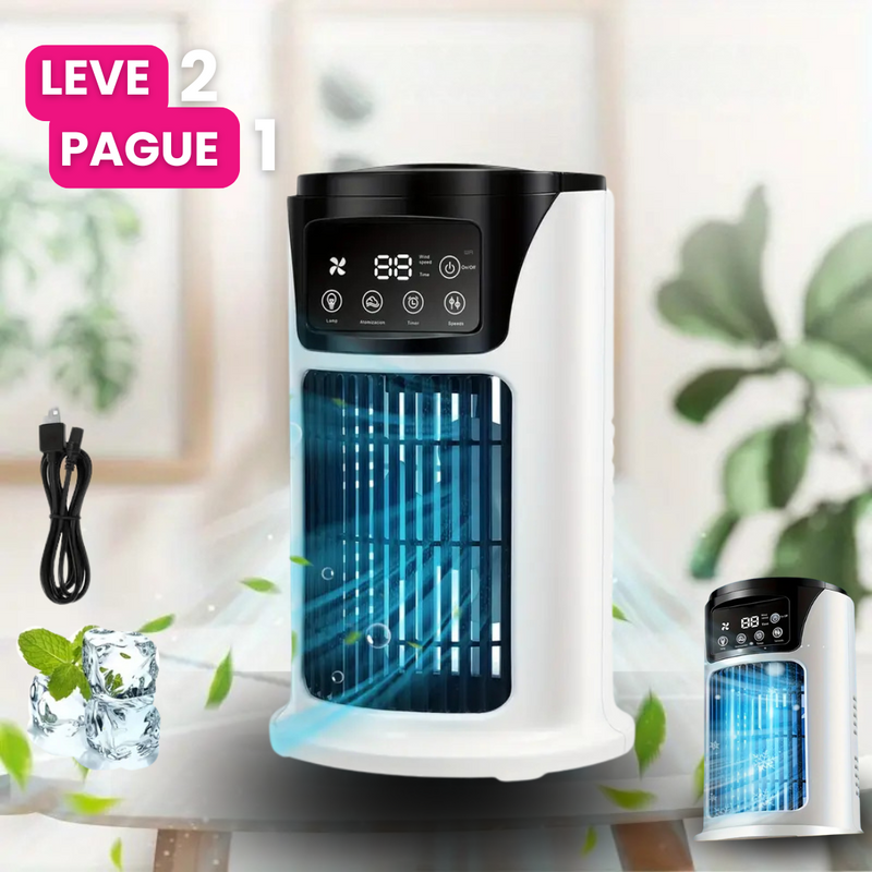 [ Leve 2 Pague 1 ] Ar-Condicionado Portátil FrostAir - Refrigeração Eficiente + Brinde Exclusivo.